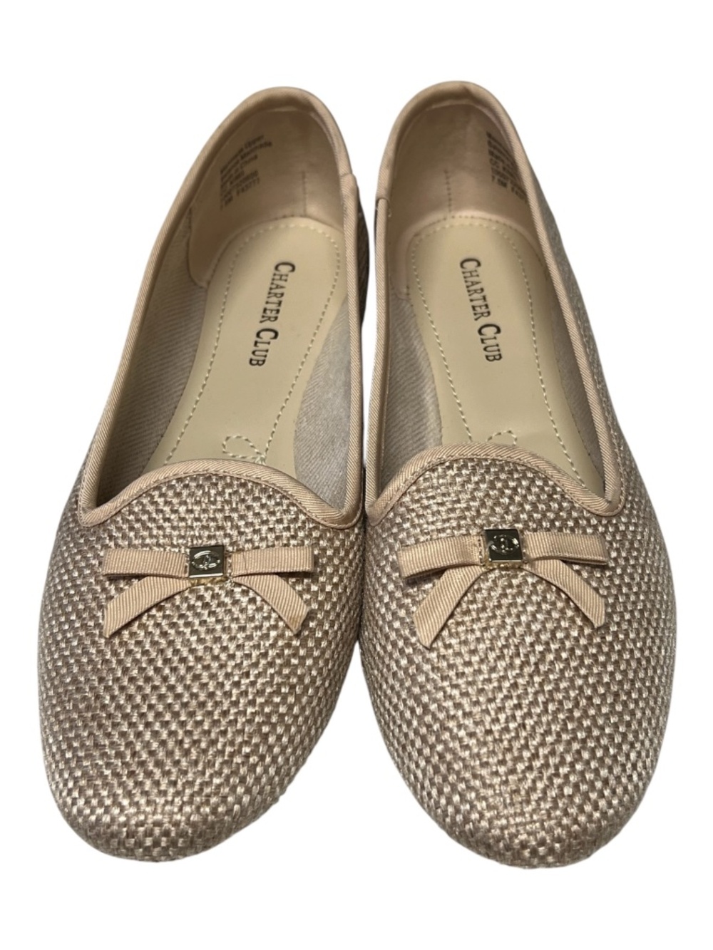 EUC Charter Club Kimii Tan Woven Loafers | Size 7.5